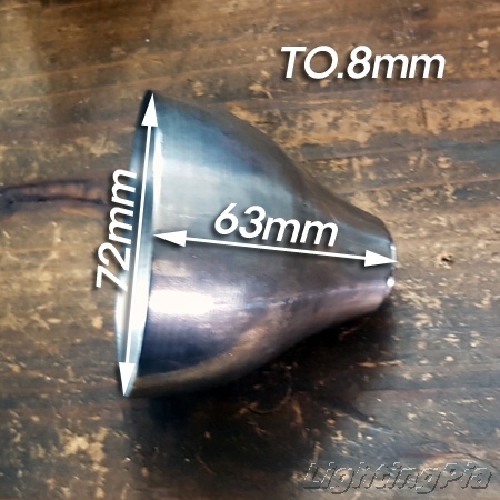 시보리작업을 한 철갓(Φ72/Φ77XH63mm 주문제작품) 0.7T