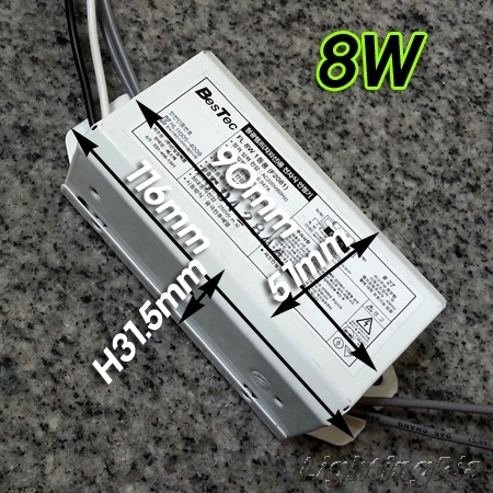 살균램프전용 전자식 안정기(4W,6W,8W)-220V/DC12V