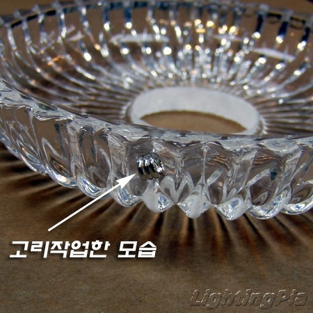 크리스탈 및 촛대구에 사용되는 골유리접시(Φ100XH20mm)