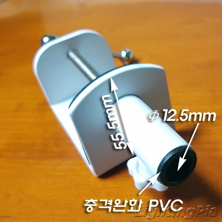 강력한 고급형 철고정대 바이스(스탠드 관절용 클램프) 백색/흑색-최대 68mm 물림(T4.5mm)