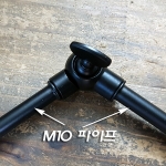 M10X1山 파이프 양쪽 스토퍼작업 흑색/백색도장(8~25Cm)