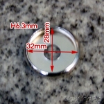 크롬/금장도금 접시 받침대(Φ32XH6.3mm)<-내경Φ28mm