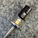 크롬/금장도금 접시 받침대(Φ32XH6.3mm)<-내경Φ28mm