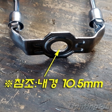 2발 갓꽂이(조) H150mm -스탠드 갓고정에 사용 크롬색/금색