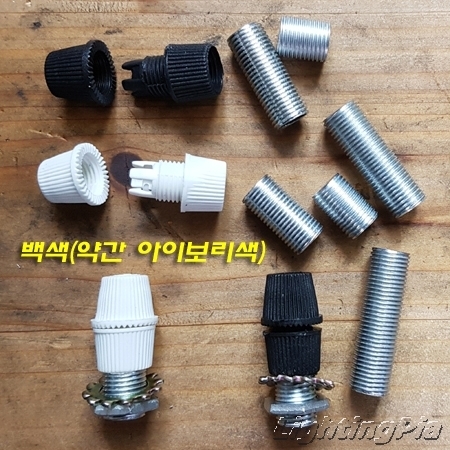 B Type M10X1山 사출 와이어(전선) 고정 볼트(조)-흑색/백색/투명