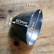 시보리작업을 한 철갓(Φ71*H50mm 주문제작품) 0.7T