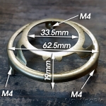 유럽스타일 신주 유리 갓 E26 램프 홀더 브라켓(Φ62.5XH19mm)