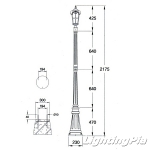 바로크 23511小 정원등(H2175mm)