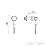 5783 PAR38 수목등 pack type(H530mm)