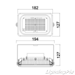 LED 40W 옥외투광기(간판등) 백색/흑색(SMPS타입 KS)