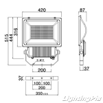 LED 250W 옥외투광기(SMPS타입) KS품