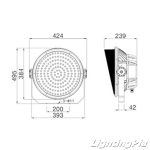 LED 200W 칼라(적색/녹색/청색) 경관조명-12º렌즈적용 KS