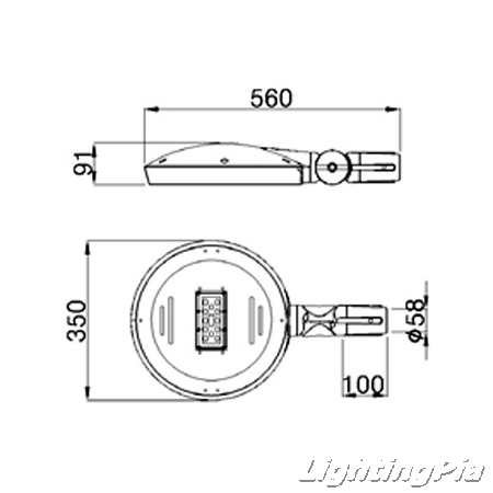 LED 원형보안등(각도조절가능) 25W/30W SMPS TYPE KS