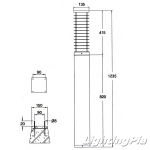 FPL 36W 4843 잔디등(H1235mm)