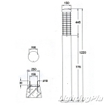 FPL 36W 4802 잔디등(H1220mm)