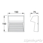 LED 9W 사각 벽등 LP-28