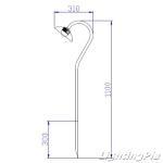 LED 8W 팩형(H1100mm)