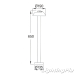 LED 6W 버섯 잔디등(H650mm)