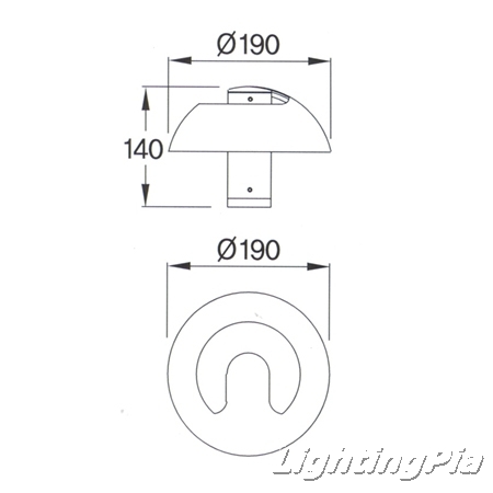 LED 6W 버섯 간접직부등