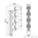 LED 서치라이트/횡단보도등 180W SMPS TYPE KS