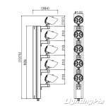 LED 서치라이트/횡단보도등 220W SMPS TYPE KS