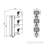 LED 사각 서치라이트/횡단보도등 150W SMPS TYPE KS