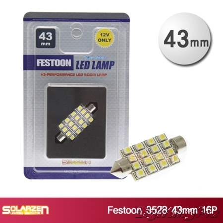 LED SMD 3528 43mm 16P/12V