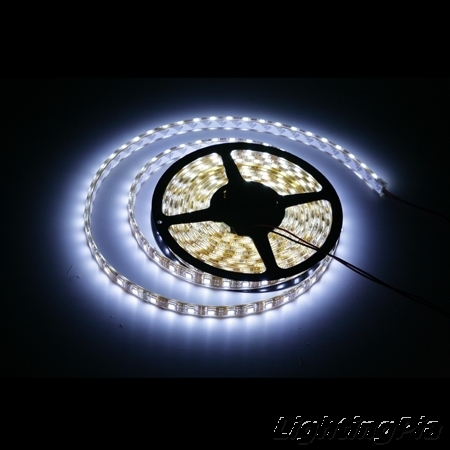 12V 방수 플렉시블 LED White(백색) 5050Chip 300알 5M