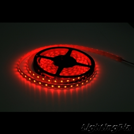 12V 방수 플렉시블 LED Red(적색) 5050Chip 300알 5M