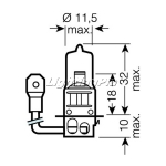 오스람 할로겐램프 24V 70W(H3 64156)(10개)