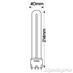 오스람 HNS L18W 2G11 UV-C 살균램프