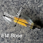 E14,E17 에디슨 LED 촛대구 4W(백열 36W 밝기)