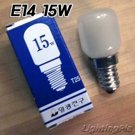 E14 T25 피그미전구 불투명 15W/25W