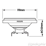 필립스 MASTER LED AR111 15W