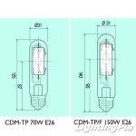 필립스 E26 BASE CDM-TP 70W/150W