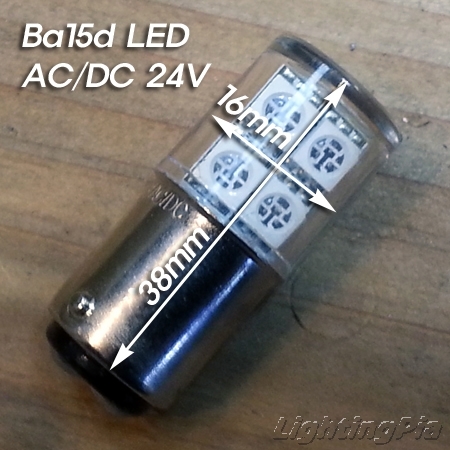 Ba15D LED 24V 1개(황,녹,청,적,백색)
