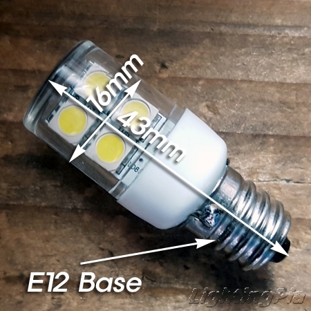 LED 110V E12 2.2W(360도)(백열 약 25W 밝기) 100개 묶음