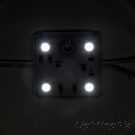 채널사인용 LED 4구 정사각 모듈 백색(KS) 0.96W