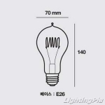 E26 클래식 에디슨전구 A70 Loop 40W