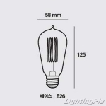 E26 클래식 에디슨전구 ST58 40W