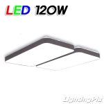 모던 심플 거실등 LED 120W(2+2 W730mm) 화이트/블랙