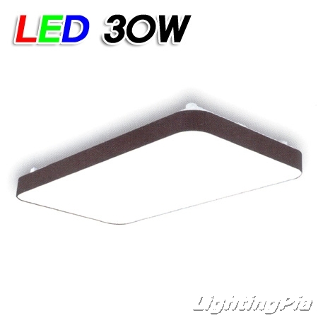 모던 심플 직사각 방등 LED 30W(W500mm) 화이트/블랙