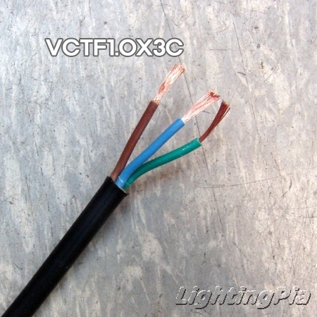 VCTF(충진형원형 전선) IEC 1.0SqX3C 10M