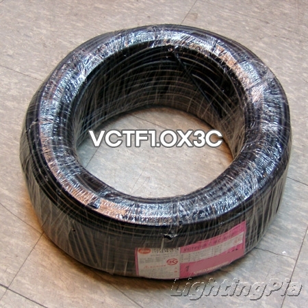 VCTF(충진형원형 전선) IEC 1.0SqX3C 10M