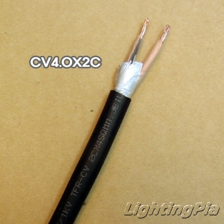 비닐외장케이블 CV 4.0SqX2C/TFR-CV 1M