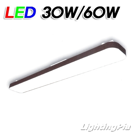 모던 심플 주방등 LED 30W(L950mm)/60W(L1185mm) 화이트/블랙
