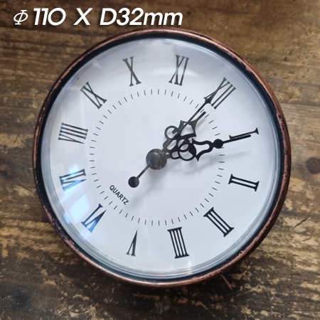 파이프 DIY 부착용 앤틱골드시계 Φ110mm