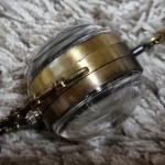 파이프 Steampunk Style DIY 복고풍 동브론즈 목걸이 시계 Φ25mm