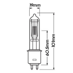 오스람 GKV 230V 600W G9.5(64716) NAED 54493