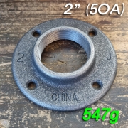 흑 B Type 2인치 후렌치(후렌지)(50A)-파이프조명/파이프인테리어,Floor Flange Φ127mm